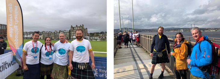 Scenes from Dundee – the start and on the Tay Bridge