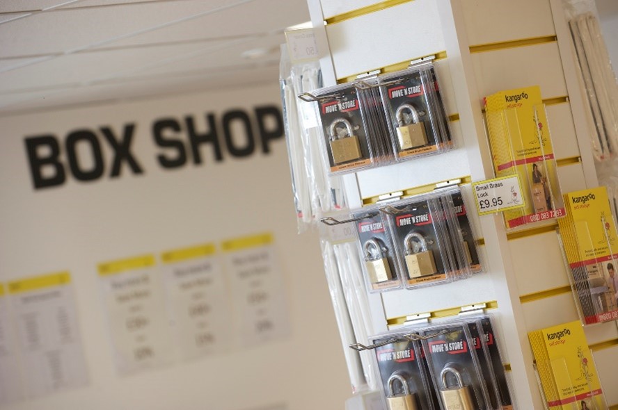 padlocks in kangaroo self storage box shop