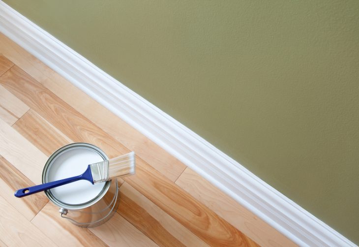 paint and skirting board