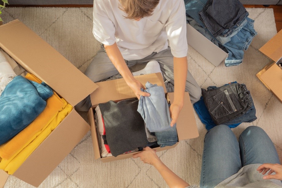 Packing items for storage